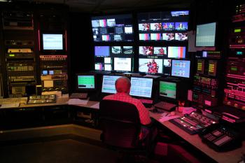 Master Control for news broadcast